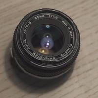 Obiettivo Olympus 50mm 1:1.8 F. Zuiko Auto-S OM