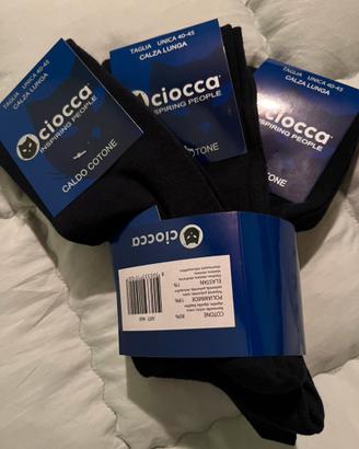 3 paia di calze caldo cotone