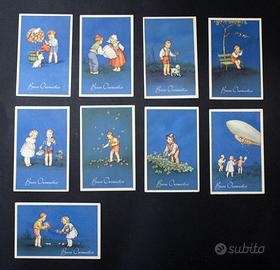 Erie 9 cartoline "Buon Onomastico" Degami, 1940