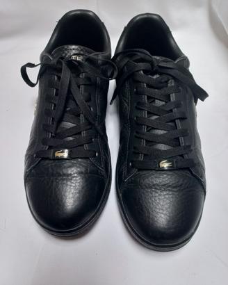 Lacoste carnaby evo black-pelle-Tag. 42.5 q. nuove