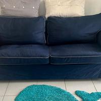 Divano letto Ikea Ektorp due posti blu