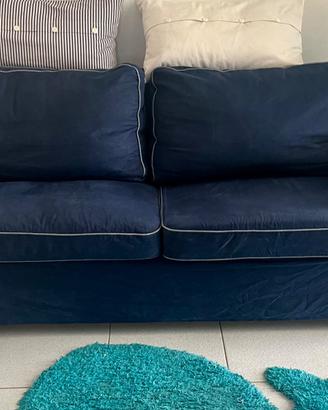 Divano letto Ikea Ektorp due posti blu