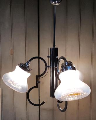 LAMPADARIO SPACE AGE A TRE LUCI