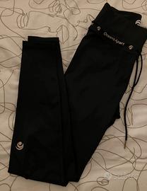 Leggings/pantalone da palestra Nero Oceans Apart
