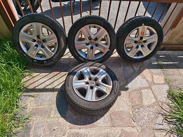 cerchi 16" acciaio 5 razze Opel tipo con borchie