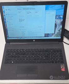 Notebook HP 255 G7 - Ryzen 3 2200U 8Gb Ram SSD 250