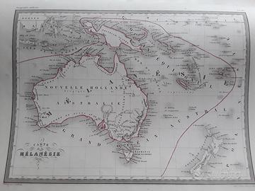 Carta geografica antica della Melanesia