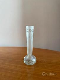 Vaso Monofiore Vintage Vetro Satinato