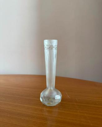 Vaso Monofiore Vintage Vetro Satinato
