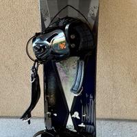 Tavola da snow completa di attacchi e scarponi