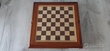 Scatola multigioco legno (scacchi, dama, domino)