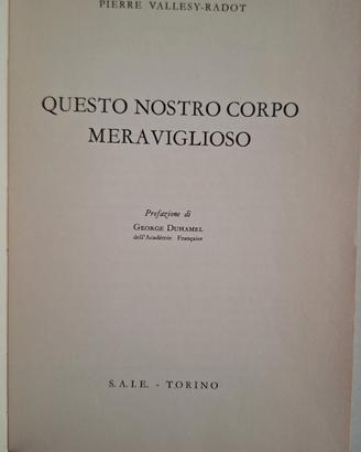 Libro vintage Questo nostro corpo meraviglioso