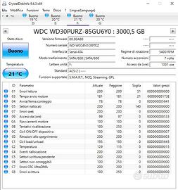 n.  6 hard disk 3TB WESTERN DIGITAL PURPLE