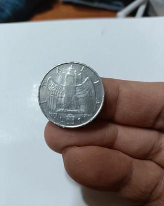 Moneta 1 Lira 1939 Antimagnetica 
