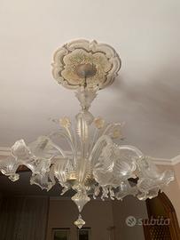 Lampadario di Murano pregiato
