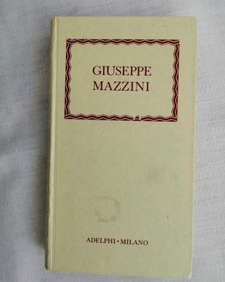 Libro Giuseppe Mazzini ADELPHI collezzionismo