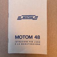 Libretto manutenzione Motom 48
