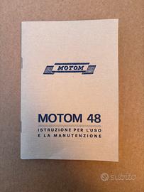 Libretto manutenzione Motom 48