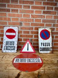 CARTELLI STRADALI SEGNALI TABELLA PERICOLO DIVIETO