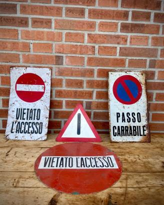 CARTELLI STRADALI SEGNALI TABELLA PERICOLO DIVIETO
