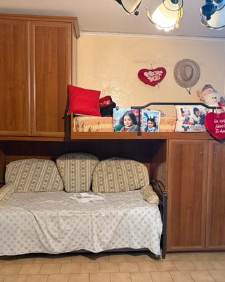 Camera a ponte, 3 posti letto con scala e armadio