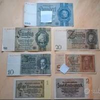 LOTTO BANCONOTE TERZO REICH WW2 HITLER