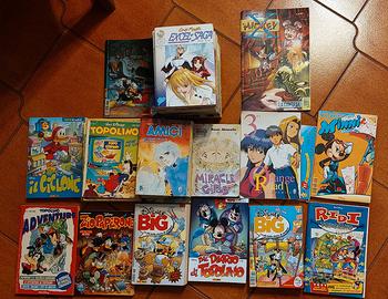Lotto fumetti Disney e manga + gadget