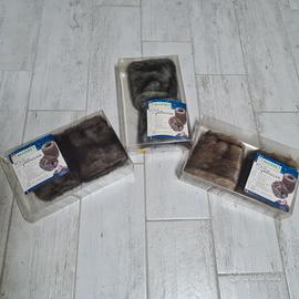 Coppia polsi in pelliccia ecologica