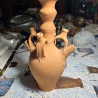 Brocca "Nozze di Cana" in terracotta - Terra Santa