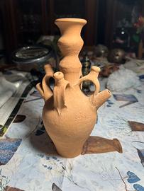 Brocca "Nozze di Cana" in terracotta - Terra Santa