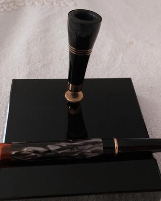 penna omas stiloforo celluloide screziata 