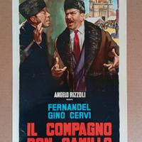 Locandina IL COMPAGNO DON CAMILLO, cm 70x33, origi