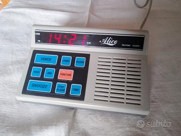 Orologio/sveglia digitale parlante  anni '80 Alice