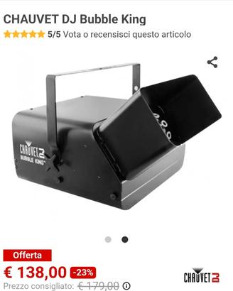 Macchina Bolle Chauvet 