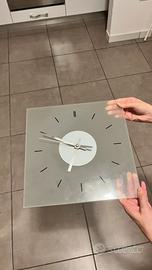 Orologio da Parete in Vetro Satinato