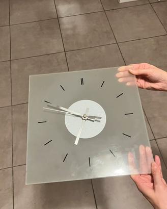 Orologio da Parete in Vetro Satinato