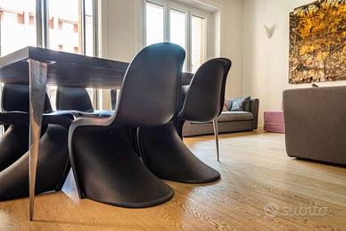 N. 4 SEDIE PANTON VITRA NERE