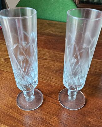 6 Bicchieri flute vintage 