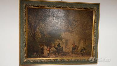 Quadro antico dipinto a olio naturale