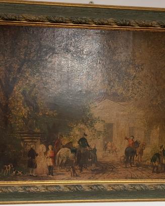 Quadro antico dipinto a olio naturale