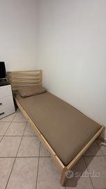 Letto singolo completo di doghe e materasso IKEA