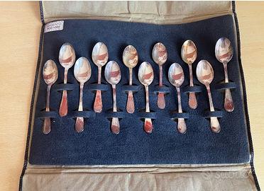 12 cucchiaini argento 800