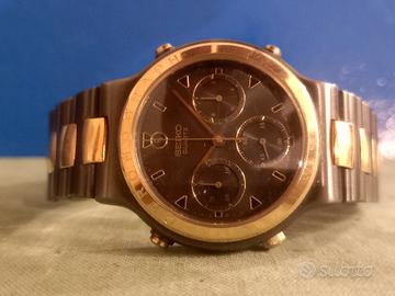 OROLOGIO VINTAGE SEIKO CHRONO QUARTZ UOMO