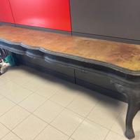 Due consolle - ripiani in legno e metallo