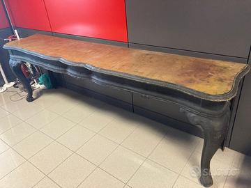 Due consolle - ripiani in legno e metallo