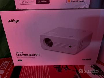 VIDEO PROIETTORE AKIYO CON MAXI SCHERMO 150 POLLIC