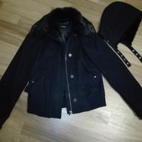 Cappotto donna invernale corto nero nuovo