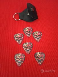 Set 6 Plettri Chitarra Basso Fantasia 