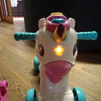Unicorno cavalcabile e a dondolo versione francese
