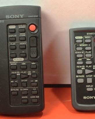 Due Telecomandi Originali SONY=video 8 e handycam